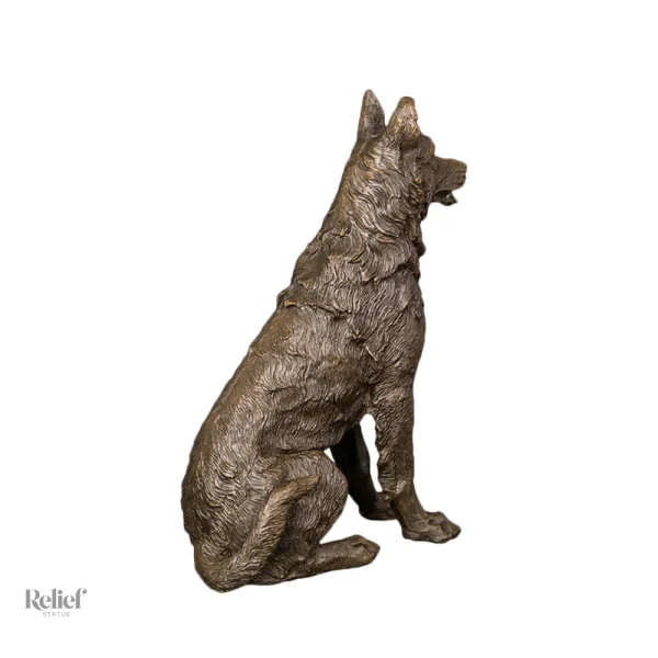 Statue bronze d'un chien, 20 cm, décorative et élégante