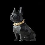 Statue décorative de bouledogue, design moderne et unique