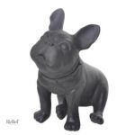 Statue Chien Bouledogue 33 cm, design élégant et moderne