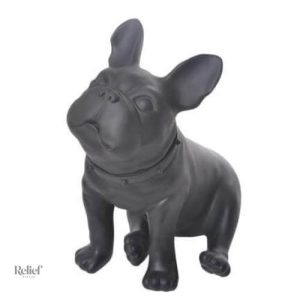 Statue Chien Bouledogue 33 cm, design élégant et moderne