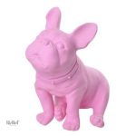 Chien statue 33 cm, Bouledogue de charme pour collection