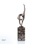 Danseuse en bronze véritable, art moderne unique