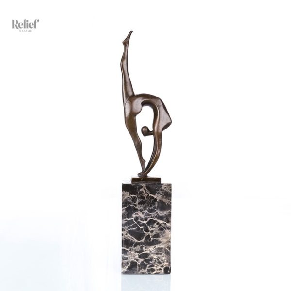 Sculpture bronze, danseuse captivante et expressive