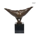 Femme en bronze 22 cm, statue artistique pour collection