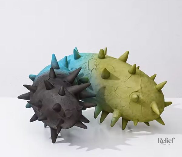 Cactus design en résine, élément de décoration