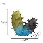 Sculpture déco cactus, finition en résine 36 cm