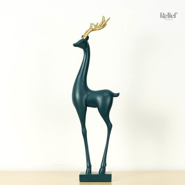 Statue cerf artisanale pour embellir votre espace