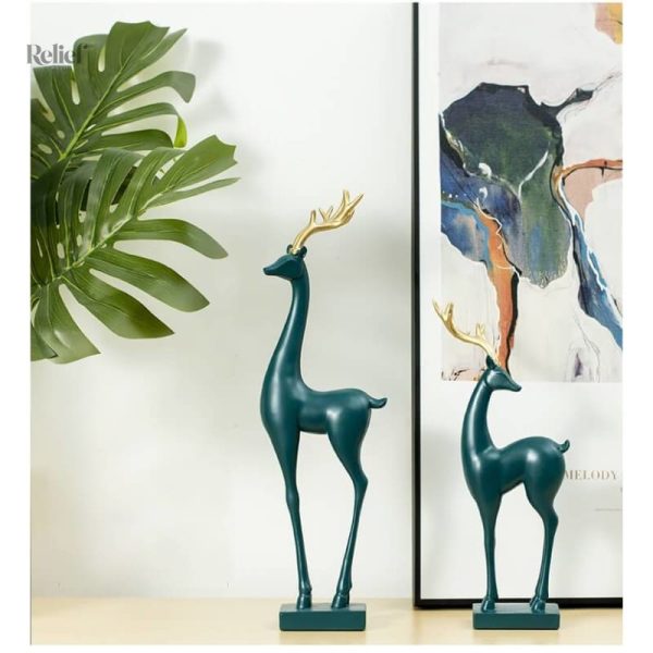 Statue cerf en matériaux de qualité supérieure