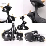 Statue chat moderne au design unique et épuré