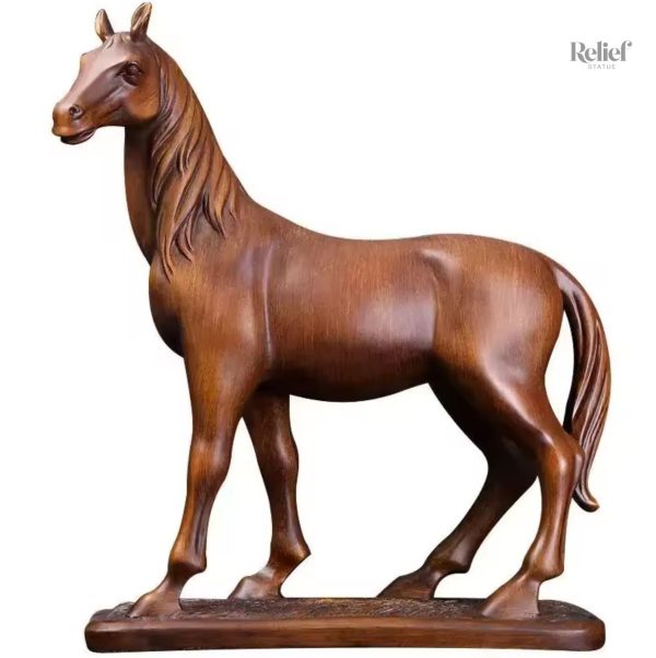 Cheval en résine 21 cm, pièce décorative élégante