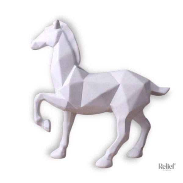 sculpture-cheval-moderne-1 Statue Cheval Origami décorative en papier plié