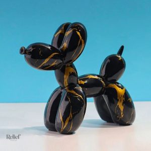 Sculpture artistique inspirée par un chien en ballon