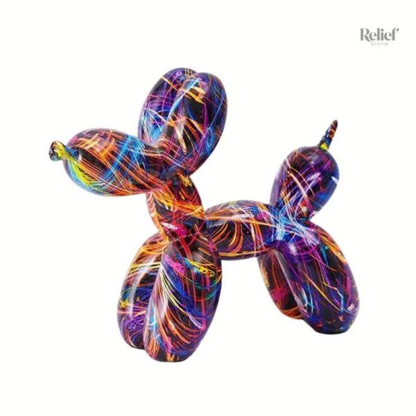 Chien ballon moderne, objet d'art amusant