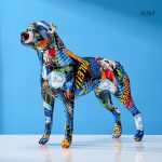 Sculpture de chien - œuvre d'art décorative moderne