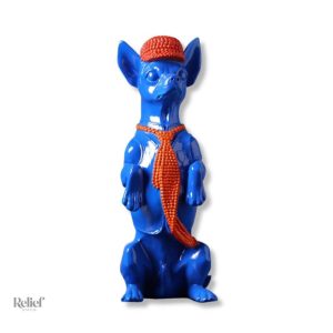 Statue Chihuahua en sculpture décorative