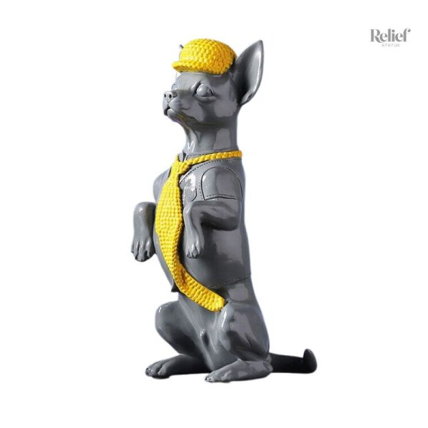 Statue de Chihuahua mignonne pour collectionneurs