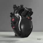 Coeur en sculpture, design moderne et esthétique unique