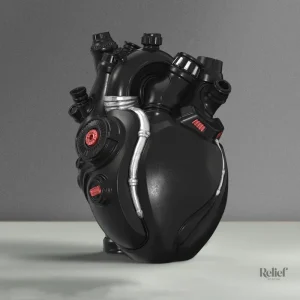 Coeur en sculpture, design moderne et esthétique unique
