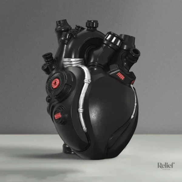 Coeur en sculpture, design moderne et esthétique unique