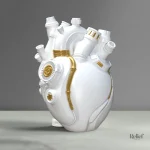 Sculpture en coeur, symbole d'amour et de connexion