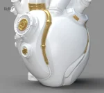 Pièce artistique en forme de coeur, inspiration moderne