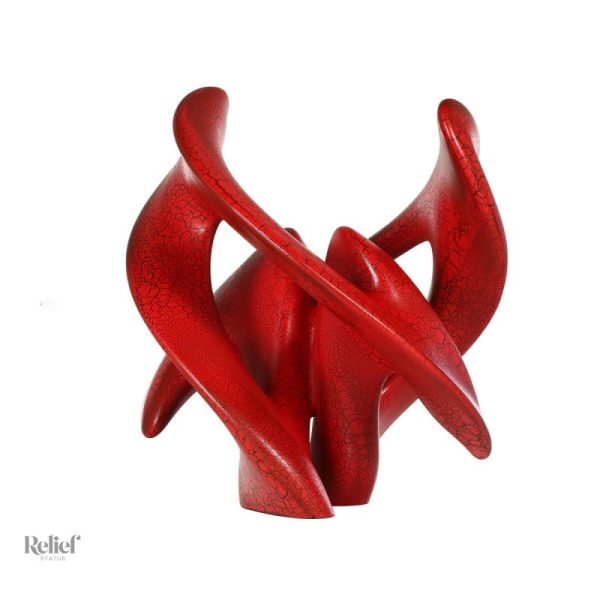 Sculpture abstraite moderne en matériaux variés