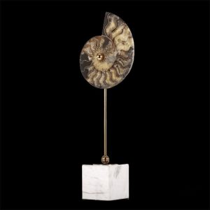 Art moderne, sculpture escargot pour décoration intérieure