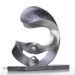 Statue en fonte, objet décoratif moderne et minimaliste