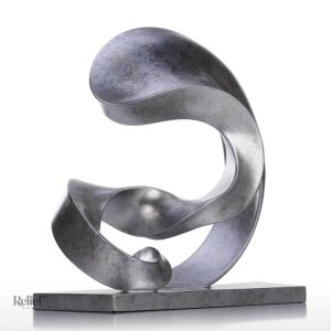 Statue en fonte, objet décoratif moderne et minimaliste