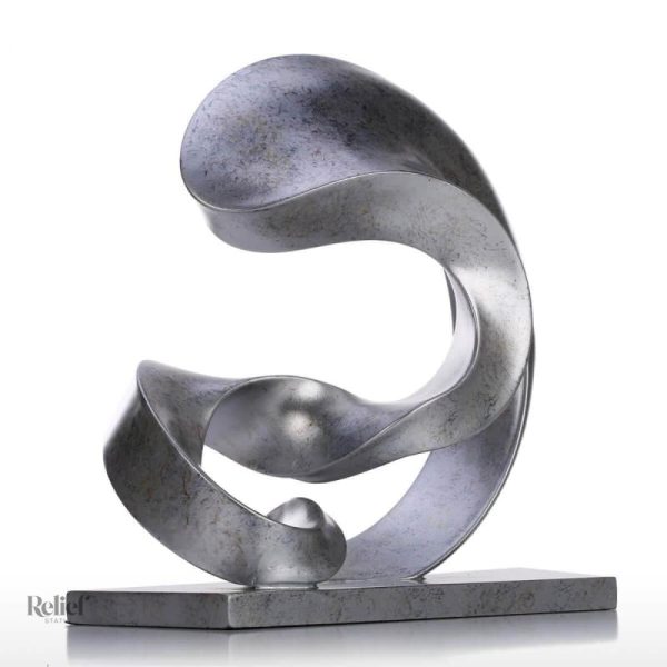 Statue en fonte, objet décoratif moderne et minimaliste