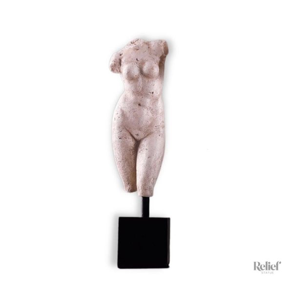 Sculpture moderne corps femme en art contemporain