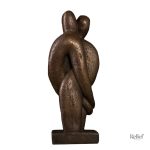 Sculpture moderne couple, finition en bronze