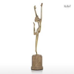 Femme danseuse en statue, élégance artistique de 30 cm