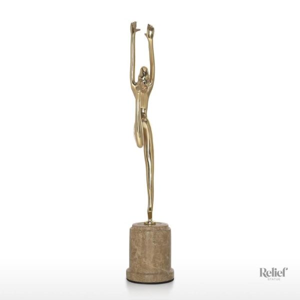 Statue de danseuse, décoration moderne pour intérieur