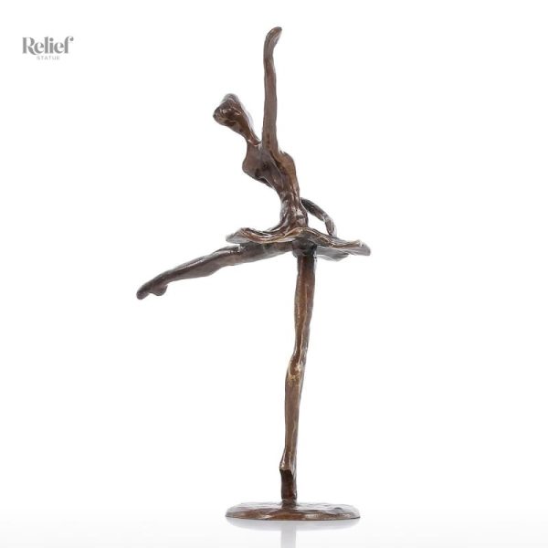 Figurine de ballet, statue de femme inspirant grâce et beauté
