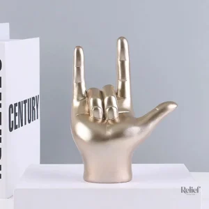 Sculpture main en art actuel, décor intérieur unique