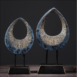 Statue design goutte contemporaine en sculpture