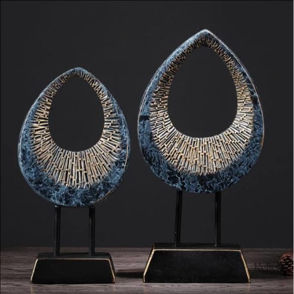 Statue design goutte contemporaine en sculpture
