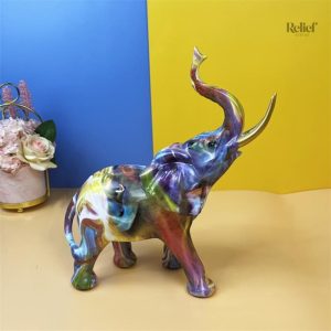 Éléphant stylisé pour décoration intérieure moderne