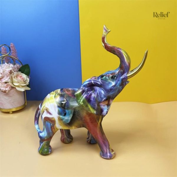 Éléphant stylisé pour décoration intérieure moderne