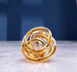 Sculpture en verre 16 cm, forme torsadée unique