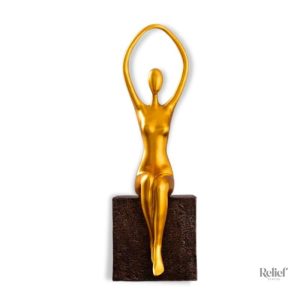 Statue Femme Contemporaine Assise