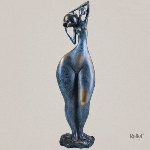 Sculpture de Statue Femme Ronde, design moderne