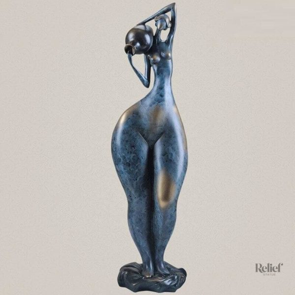 Sculpture de Statue Femme Ronde, design moderne