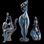 Statue Femme Nue ronde, symbole d'indépendance, 59 cm