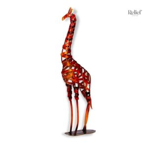 Sculpture Girafe en métal XXL décorative