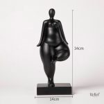 Statue artistique, Femme aux formes génére