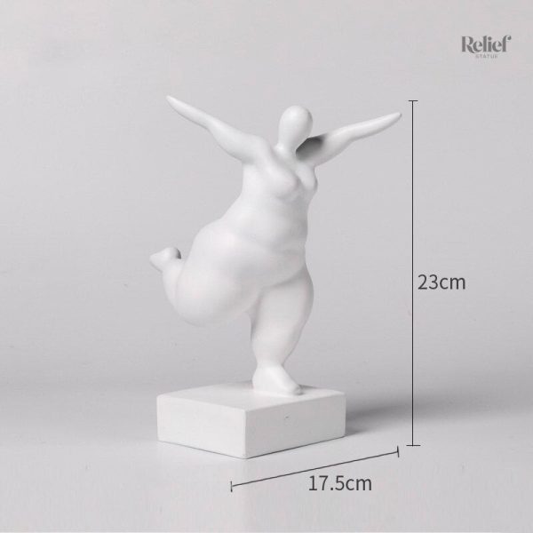 Statue Grosse Femme en résine, design contemporain