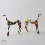 Art animalier : statue de lévrier attrayante
