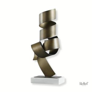 Sculpture en métal artistique contemporaine